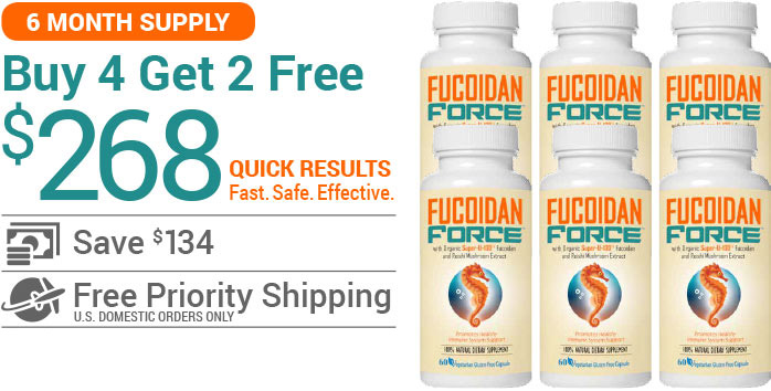 Buy Fucoidan Force - 6 Bottles